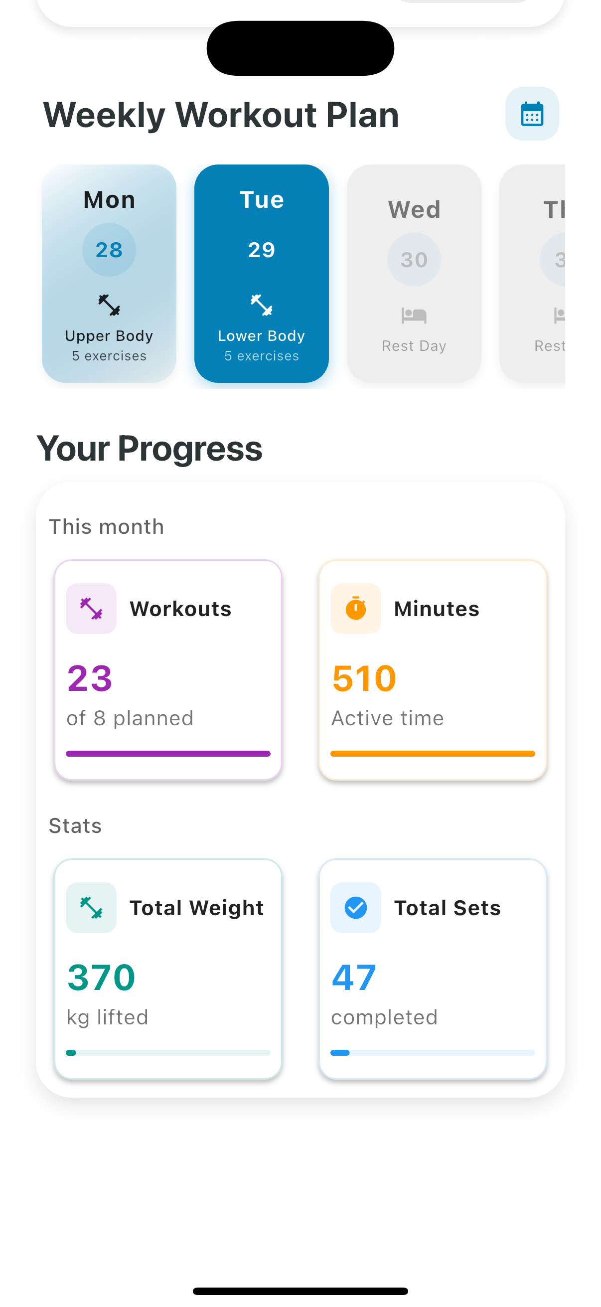 Get Henchy App - Weekly Workout Plan
